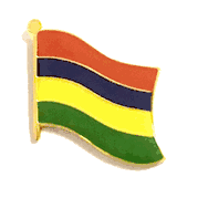 Mauritius Flag Lapel Pin - Single