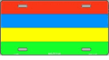Mauritius Flag License Plate