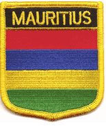 Mauritius Flag Shield Patch