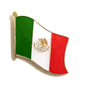 Mexico Flag Lapel Pin - Single