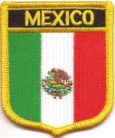 Mexico Flag Shield Patch