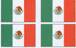 Mexico Flag Stickers - 50 per sheet