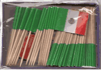 Mexico Flag Toothpicks