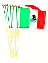 Mexico Flags 12" x 18"