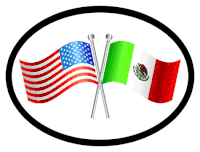 Mexico Friendship Flag-It Oval Decal