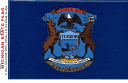 Michigan Flag Decal Stickers