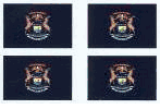 Michigan Flag Stickers