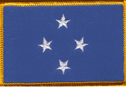 Micronesia Flag Patch - Rectangle