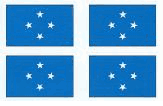 Micronesia Flag Stickers - Sheet of 50