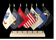 US Military 7 Flag Set with POW/MIA