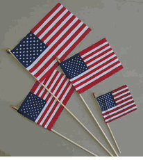 Miniature American Flags & Stick Flags