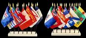 Miniature Canadian Province Flags 4" x 6" 