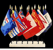 Miniature Canadian Province Flags - Complete Set