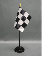 Miniature Deluxe Checkered Flags