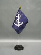 Miniature Nautical Port Captain Desk Flag