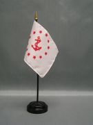Miniature Nautical Rear Commodore Desk Flag