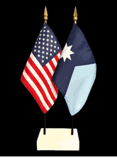 Minnesota and US Flag Desk Set - New Design