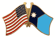 Minnesota Flag Lapel Pin - Double - New Version