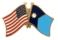 Minnesota Flag Lapel Pin - Double - New Version