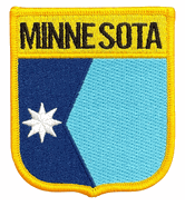 Minnesota Flag Patch - Shield - New Version