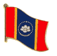 Mississippi Flag Lapel Pin - Single - NEW VERSION