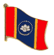 Mississippi Flag Lapel Pin - Single - NEW VERSION