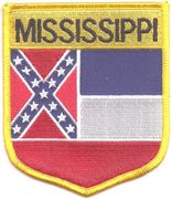 Mississippi Flag Shield Patch - Old Version
