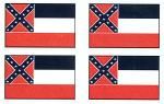 Mississippi Flag Stickers - Old Design