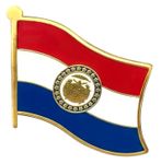 Missouri Flag Lapel Pin - Single