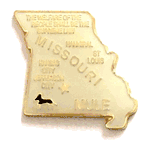 Missouri Map Lapel Pin