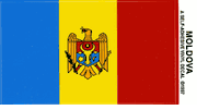 Moldova Flag Decal Sticker