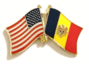 Moldova Flag Lapel Pin - Double