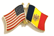 Moldova Flag Lapel Pin - Double