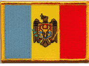 Moldova Flag Patch - Rectangle