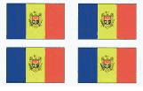 Moldova Flag Stickers - Sheet of 50