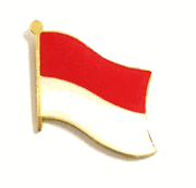 Monaco Flag Lapel Pin - Single