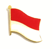 Monaco Flag Lapel Pin - Single