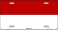 Monaco Flag License Plate