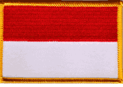 Monaco Flag Patch - Rectangle