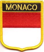 Monaco Flag Shield Patch