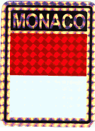 Monaco  Vinyl Reflective Decal
