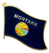 Montana Flag Lapel Pin - Single