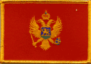 Montenegro Flag Patch - Rectangle