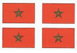 Moroccan Flag Stickers - Sheet of 50