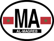 Morocco Flag It Oval Decal