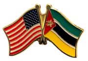 Mozambique Flag Lapel Pin - Double