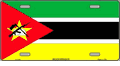 Mozambique Flag License Plate