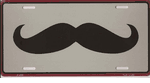 Mustache License Plate