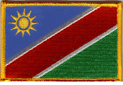 Namibia Flag Patch - Rectangle