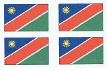 Namibia Flag Stickers - Sheet of 50